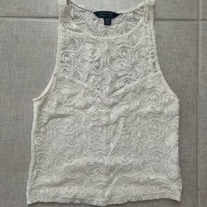 American Eagle lace crop tank, size medium